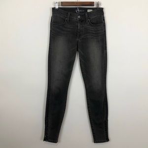 Anthropologie Level 99 Mid Rise Ankle Zip Jeans